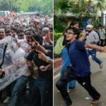 कॉकरोच जनता पार्टी का विरोध प्रदर्शन, पुलिस और प्रदर्शनकारियों के बीच झड़प