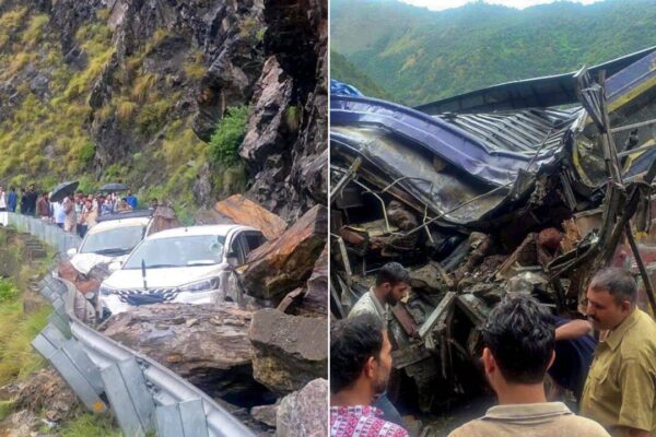 जम्मू में बारिश से प्रभावित क्षेत्र, बाढ़ और भूस्खलन