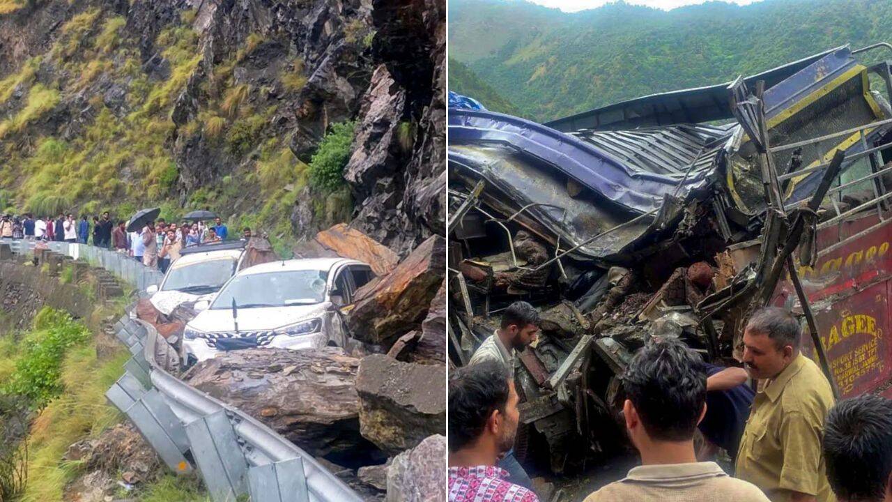 जम्मू में बारिश से प्रभावित क्षेत्र, बाढ़ और भूस्खलन