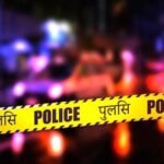 राजस्थान बांसवाड़ा में स्कूल वैन दुर्घटना का दृश्य