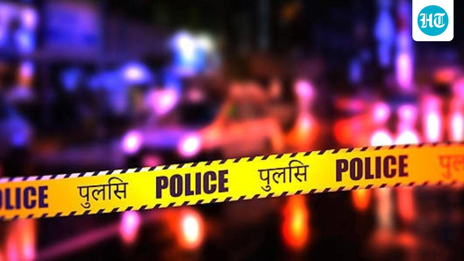 राजस्थान बांसवाड़ा में स्कूल वैन दुर्घटना का दृश्य