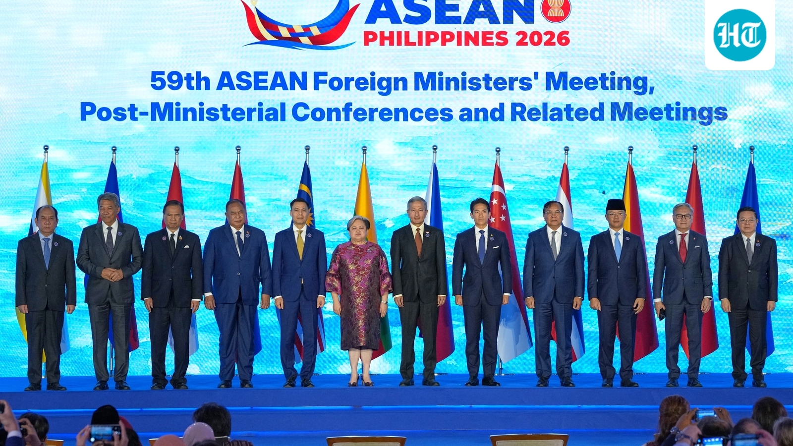 मनिला में ASEAN देशों के विदेश मंत्रियों की बैठक का दृश्य