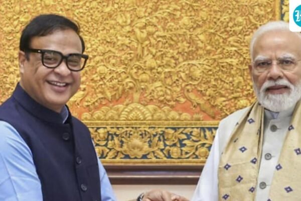 असम में बाढ़ से प्रभावित क्षेत्र की तस्वीर